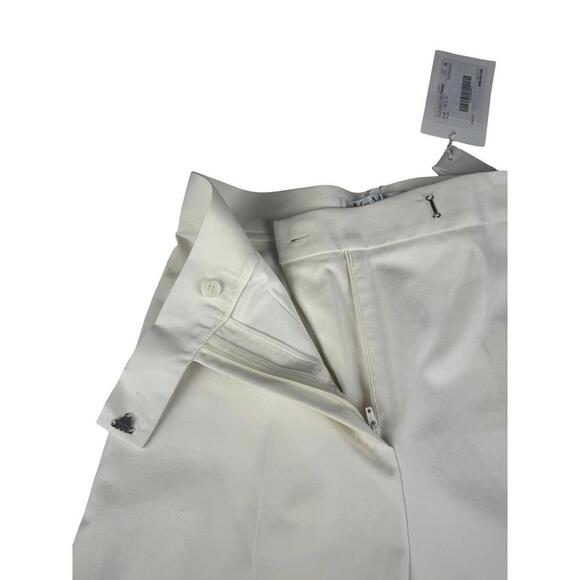 Max Mara Finish Wide Leg Pleated Trousers Ivory Size 38 IT | 4 US - Picture 3 of 5